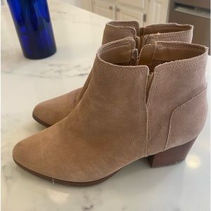 Beige booties size 8.5